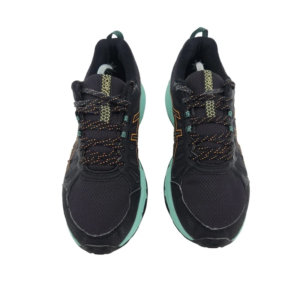 Asics Gel-Venture 7 Womens 8.5W Black Mint Trail Running Shoes 1012A477 Wide